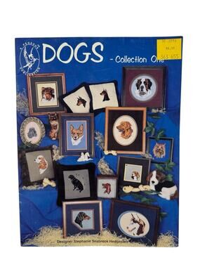Vintage Dogs Collection 1 Book 1 Cross Stitch Design Pamphlet 1980 Pegasus Publi